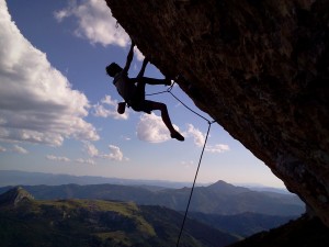 Lulu dans Le magicien du RIGA 7c+